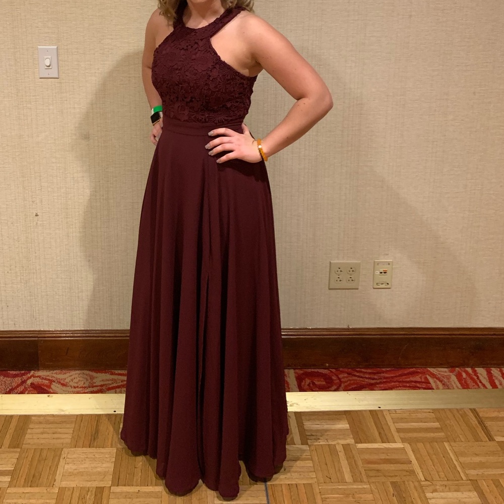 Maroon Formal Dress